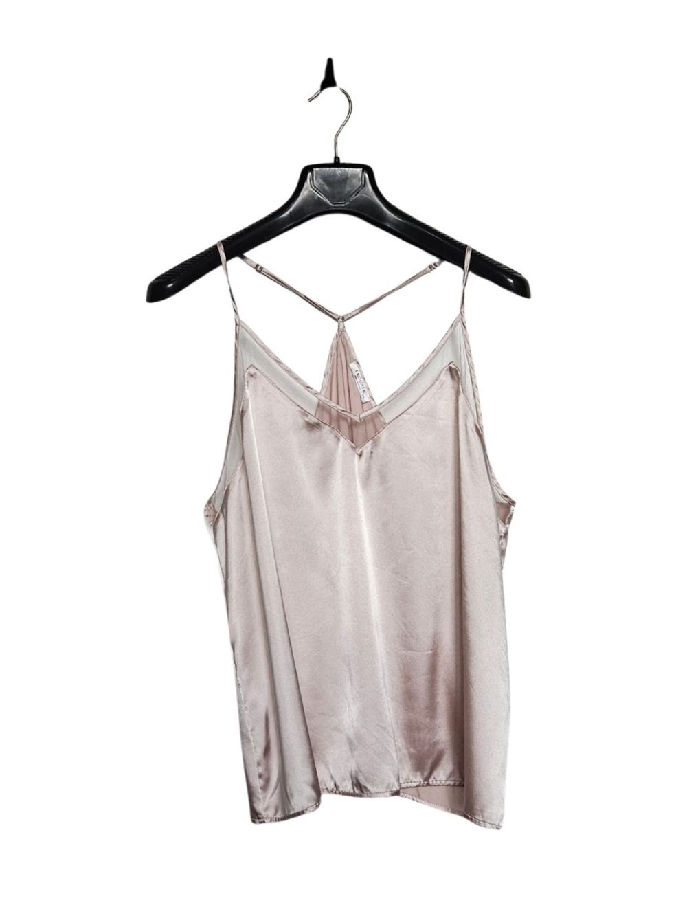 Women's Plus Size 2Xl Satin V-Neck Spaghetti Strap Cami - Blush